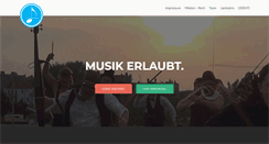 Desktop Screenshot of musikerlaubt.de