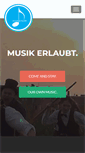 Mobile Screenshot of musikerlaubt.de